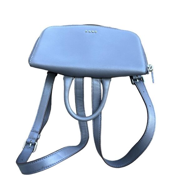 DKNY Silver Top Handle Backpack Handbag - Picture 3 of 12